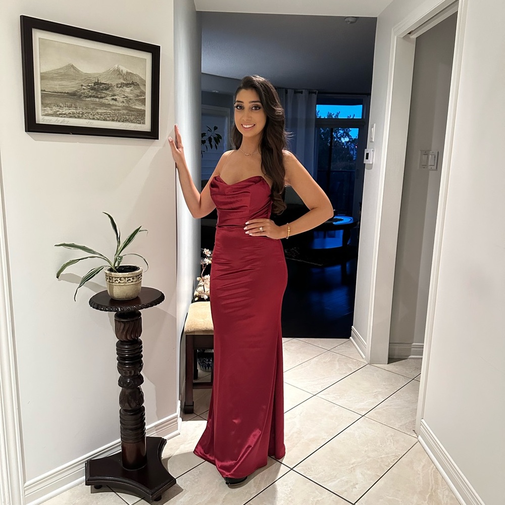 Alamour The Label Burgundy Dress